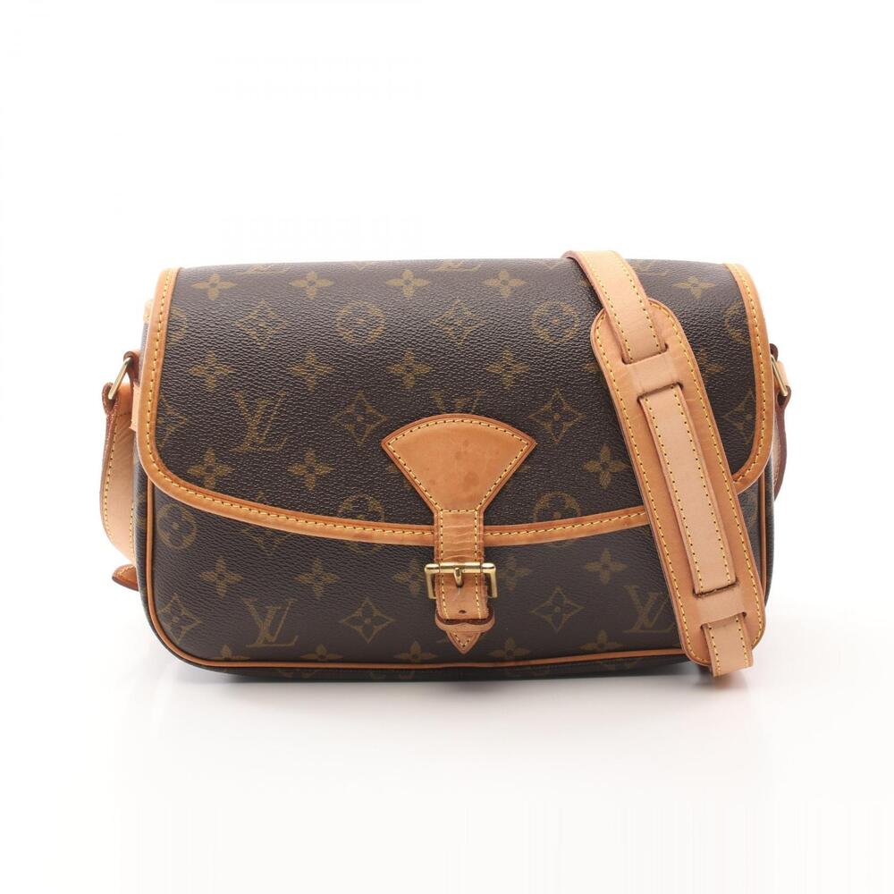 Louis Vuitton Sologne Shoulder Bag Canvas Leather Monogram Brown